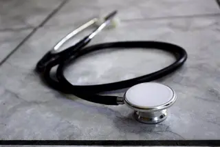 Fonendoescopio, médicos. EP