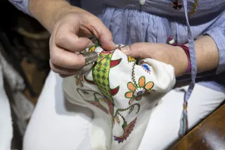 El tradicional Bordado Serrano