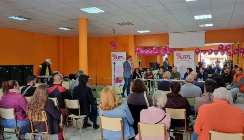 Acto de UPL en Linares de Riofrío celebrado este sábado.