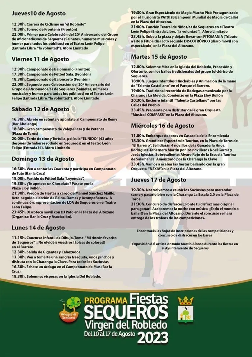 Programa sequeros
