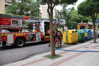 Actuación de los bomberos de Salamanca en una foto de archivo