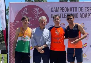 Diego Ruiz, en el Campeonato de España de Deporte Adaptado