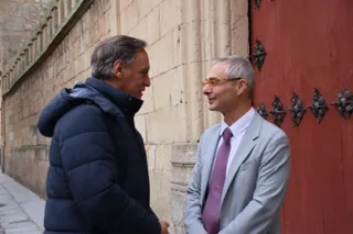 Reunión entre los equipos de gobierno de la Universidad de Salamanca y del Ayuntamiento para analiza proyectos de interés común para ambas instituciones. Fotos Andrea M.