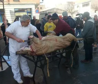 La localidad acoge la cuarta edición de su Matanza Tradicional