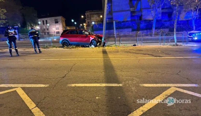 Choque en el paseo de San Vicente