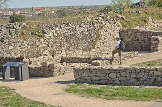 Yacimientos arqueológicos. Foto de archivo
