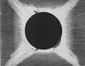 Imagen de 1868 de un eclipse solar del Correo de Ultramar