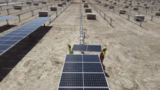 Construcción de planta fotovoltaica de Iberdrola en Ciudad Rodrigo