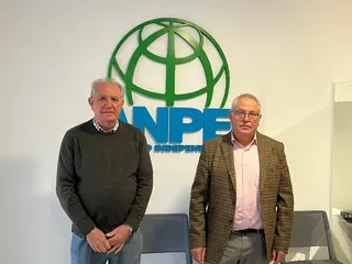 Nicolás Ávila y Guillermo Bueno, expresidente y presidente de ANPE Salamanca