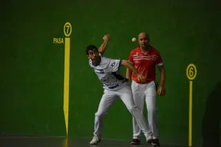 Imagen de la final del Campeonato de Castilla y León de Pelota a Mano.