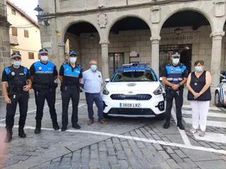 Vehículo de la Policía Local en Béjar