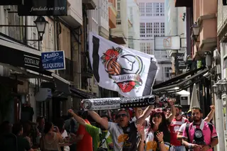 Corteo de Unionistas hasta Riazor