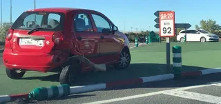 Dos heridos en un accidente de tráfico en el paseo de la Estación