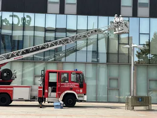 Bomberos de Salamanca en una foto de archivo durante una intervención
