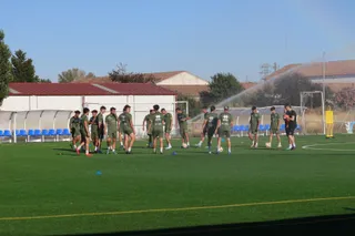 Imagen de un entrenamiento de Unionistas | Andrea