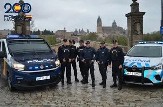 Agentes de Portugal refuerzan la seguridad en Salamanca en el marco de las 'Comisarías Europeas'