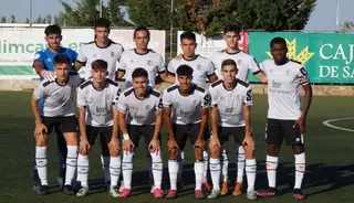 Once del Salamanca CF UDS B ante la UD Santa Marta / FOTO SALAMANCA24HORAS.COM