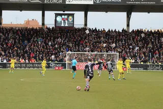 Prórroga del partido de Copa del Rey entre Unionistas y el Villarreal