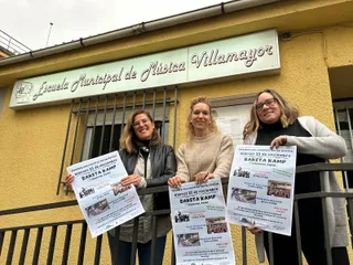 Festividad de Santa Cecilia 2025 en Villamayor con la directora de la Escuela De Música, doña Blanca, Fragua, la concejala de cultura, doña María José, Amaro y la jefa de estudios de la escuela de música Doña Angela Ispierto