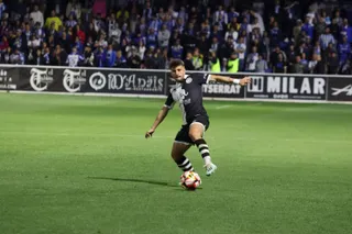 Ekaitz, ante el Deportivo | FOTO ANDREA MATEOS