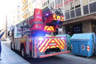 Fuga de agua en un edificio de la calle Rodríguez Fabrés