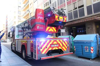 Fuga de agua en un edificio de la calle Rodríguez Fabrés