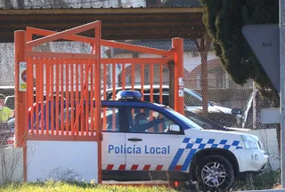 Policía Local de Ciudad Rodrigo en el lugar del suceso. Foto de archivo. ICAL