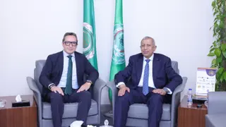 El Rector Juan Manuel Corchado Rodríguez Y El Presidente De La Aastmt, Ismail Abdel Ghaffar Ismail Farag | Comunicación Universidad De Salamanca