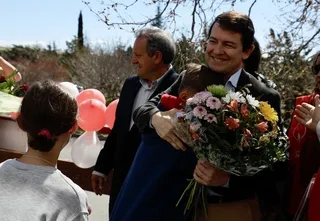 Mañueco, en su encuentro con los 87 niños de un orfanato ucraniano acogidos en Armenteros | Agencia ICAL