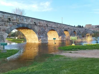 Crecida del caudal del río Tormes a su paso por Salamanca