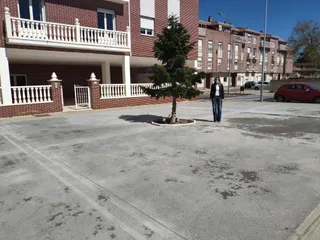 Finaliza la pavimentación del parterre de la calle Francisco Maldonado en Santa Marta