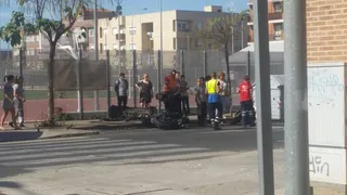 Accidente en la calle Francisco Montejo