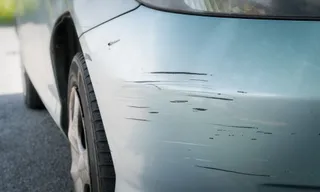 Coche rayado
