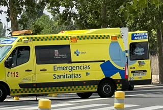 Ambulancia. Foto de archivo