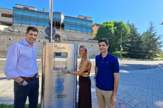 Fuente de Aqualia en la plaza del Mercado de Salamanca | Prensa Aqualia