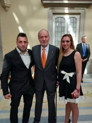 Recepción del Rey Felipe al luchador salmantino Carlos Carrasco
