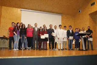 Premios del concurso de ideas empresariales.
