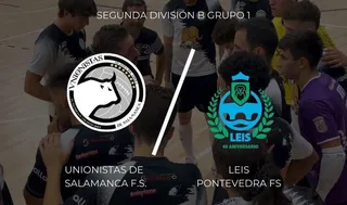 Cartel de la segunda jornada de Liga en 2ª División B de UNIONISTAS DE SALAMANCA FÚTBOL SALA