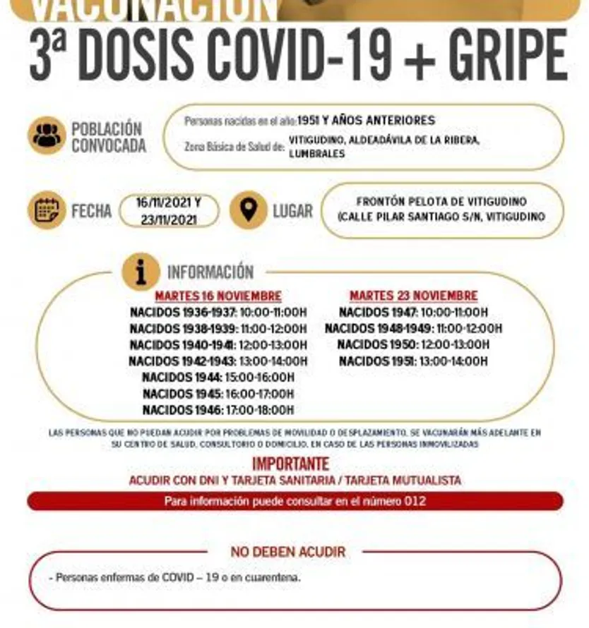 VITIGUDINO, ALDEADAìVILA DE LA RIBERA, LUMBRALES 16, 23 NOVIEMBRE 2021 TERCERA DOSIS COVID + GRIPE page 0001