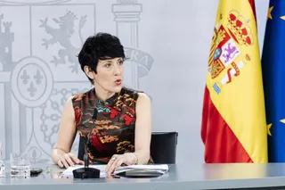La ministra de Inclusión, Seguridad Social y Migraciones, Elma Saiz. Foto de Carlos Luján | Europa Press