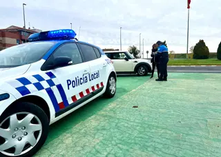 Accidente en Carbajosa, frente al colegio Pablo Picasso