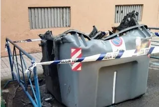 Detenido un joven en Ponferrada por quemar un contenedor - ICAL