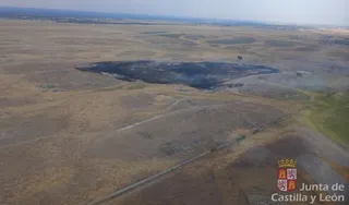 Incendio forestal Doñinos de Ledesma. Foto Junta de Castilla y León