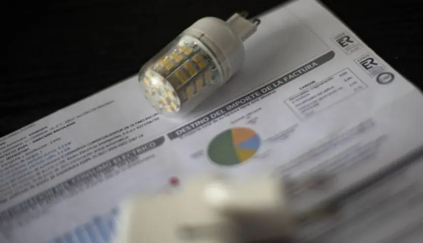 Una factura del consumo de la luz