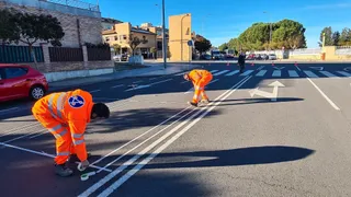 Carril bici compartido calle Babia. Foto Ayuntamiento Salamanca