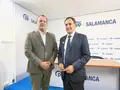 Carlos García Carbayo y David Mingo antes de la celebración del Comité Ejecutivo Provincial