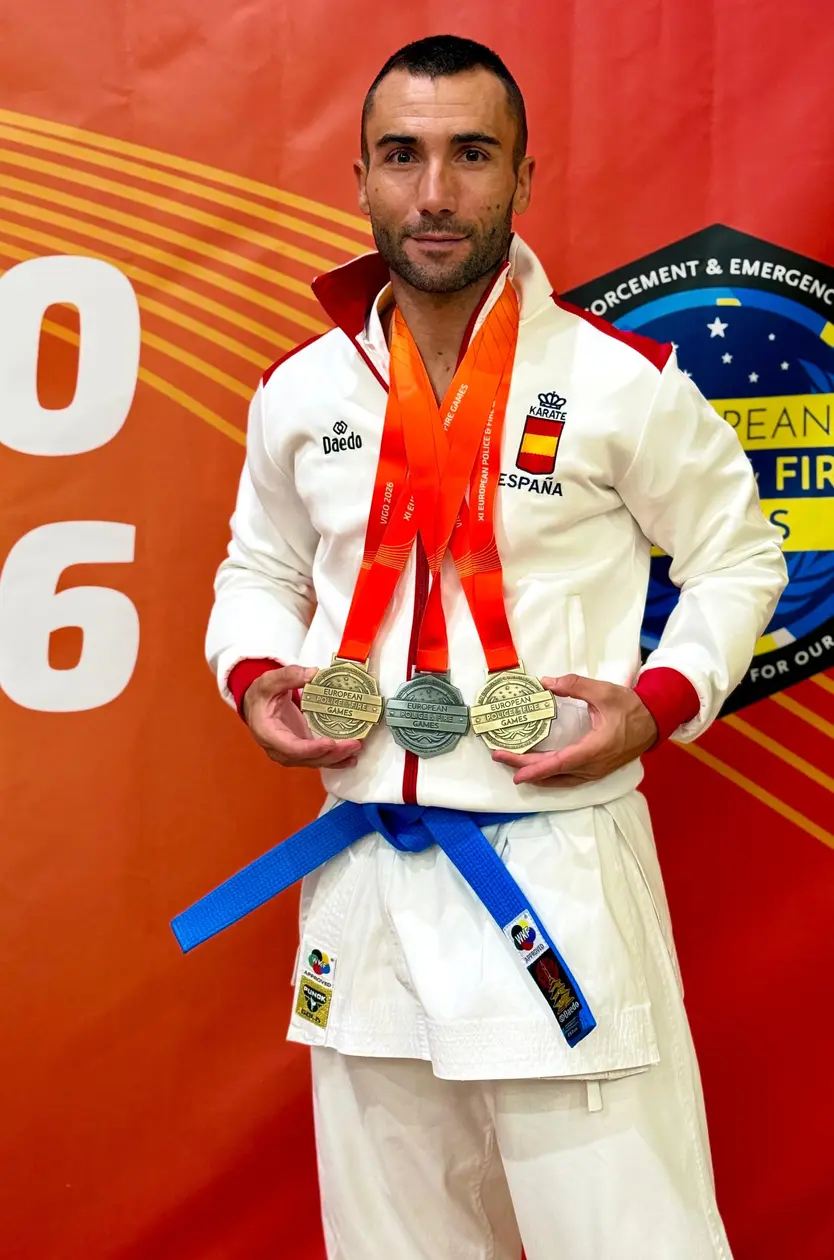 Kike NIeto en los European Games Karate de Vigo