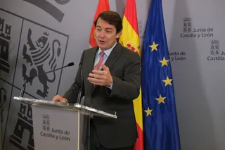 El presidente de la Junta, durante la rueda de prensa