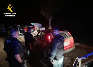 Imagen de la intervención de la USECIC en el lugar de los hechos