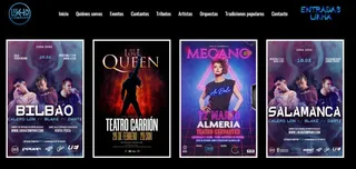 Web de Likha Company con los eventos que tiene activos